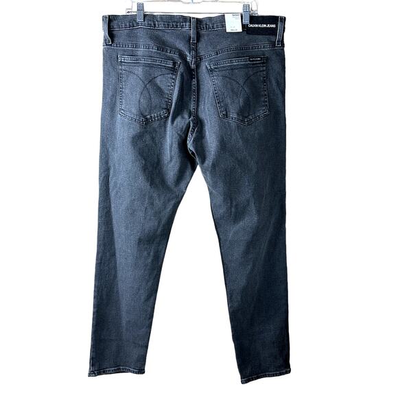 Calvin Klein Jeans Skinny Leg NWT Light Black Men Size 38x30 Classic Comfy Jeans - Picture 2 of 15